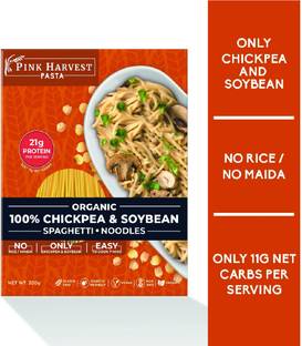 PINK HARVEST FARMS Chickpea & Soybean Spaghetti Instant Noodles Vegetarian