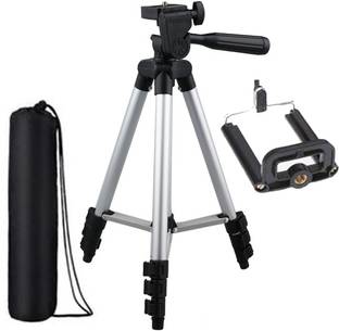 TRPOD 3110 Smart Aluminium Adjustable Portable and Foldable Tripod Stand Clip Tripod