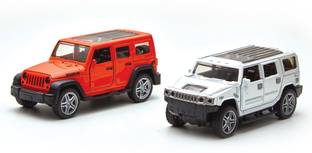 Toyshack Pull Back Die Cast Off 1:39 Road SUV with Rubber Wheels and Door Opening