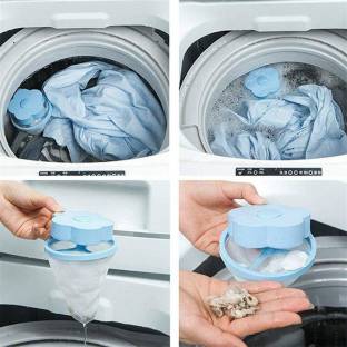 SHK Flower Shape Home Washing Machine Floating Net Bag Hair Removal Ball Debris Thread Cleaning Filter Net Lint Mesh Bag Pouch Detergent Bar