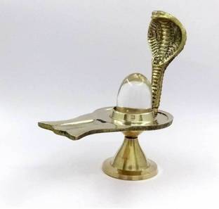 Sitare 141.51 gms Big Shiva Shivling with Sphatik Lingam 161.25 ct. Decorative Showpiece  -  11 cm