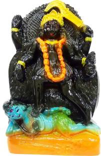 CraftEra Exclusive Marble Dust Hindu Goddess Maa Kali Statue Decorative Showpiece  -  18 cm