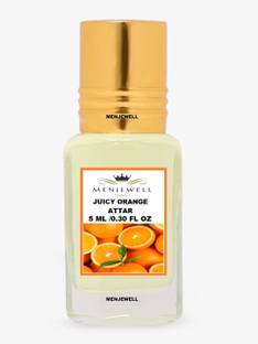 Menjewell Juicy Orange Long Lasting (Natural Itra/Attar/Perfume) 5ML Floral Attar