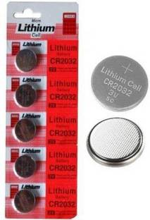 HOTCHPOTCH 5 Pcs Micro Lithium Cell CR2032 3V Coin Cell  N-1022 Pack of 5 Batteries Lithium CR-2032 3 Volt Coin Cell Calculator   Battery