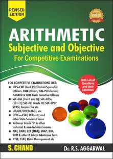 Arithmetic Subjective and Objective For All Competitive Exams 2025 | Maths Book | SSC CGL CHSL CPO MTS GD, NDA, CDS, Bank, SBI PO, Clerk, IBPS, RRB NTPC, Railway, Police SI, Constable & Other Exams
