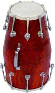 Amroha Crafts ACDH0009 Nut & Bolts Dholak