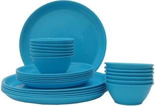 Incrizma Pack of 24 PP (Polypropylene) Dinner Set