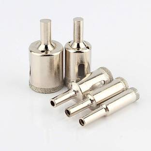 mkyuptodate Diamond Coated Hole Saw Granite, Glass, Tile, Marble Core Drill Bits 10mm 13mm 16mm 20mm 25mm, 5pcs