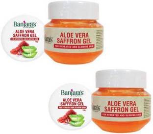 Banjaras Aloe Vera Saffron Gel (Pack of 2) (100 g)