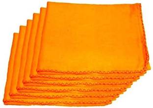 RNG CREATIONS Cotton Kitchen Cleaning Duster (18*18 Inch) Orange Cloth Napkins