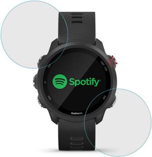 फैक स्क्रीन गार्ड Garmin Forerunner 245 Music के लिए FCS 9h H एंटी शॉक एज से एज तक कवरेज स्मार्ट वॉच स्क्रीन गार्ड फ्लैक्सिबल वॉच स्क्रीन प्रोटेक्टर | 2 का पैक के लिए