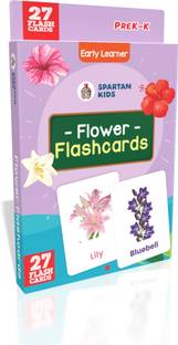 spartan kids Flower Flash Cards Easy & Fun way of Learning-1yr-6yr Kids