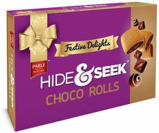 PARLE HIDE & SEEK CHOCO ROLLS 250GM. Cookies Biscuit