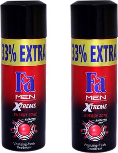 FA Men Xtreme Energy Zone Deodorant Spray  -  For Men
