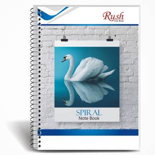 Rush 340 Page Spiral A4 Notebook | Pack of 6 | Single Line Ruled A4 Notebook Single Line Ruled 300 Pages