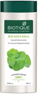 BIOTIQUE Gotu Kola Smooth Skin Body Lotion for Dry Skin, 180 ml