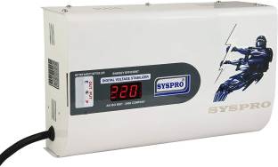 Syspro Captain Pro Voltage Stabilizer for Washing Machine, Microwave Oven Working Range Voltage Stabil...