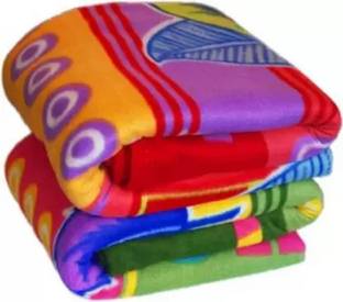 Hercai Floral Single Fleece Blanket for  Mild Winter