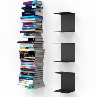 APPUCOCO Metal Open Book Shelf