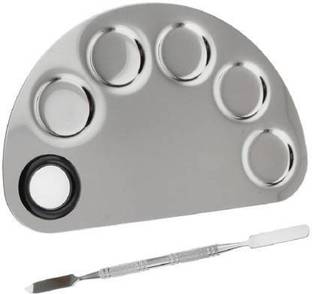 angelie Stainless Steel 5 Paint Wells Palettes  with Lid