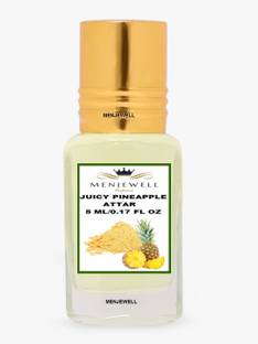 Menjewell Juicy Pineapple Long Lasting (Natural Itra/Attar/Perfume) 5ML Floral Attar