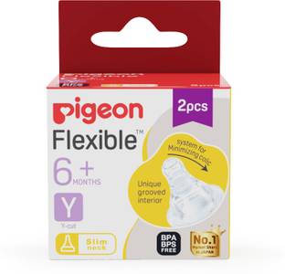 Pigeon PERISTALTIC NIPPLE Y- 2 PCS Fast Flow Nipple