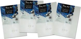 Pidilite langton Prestige Cotton Medium Grain Acrylic Primed Board (Set of 4)