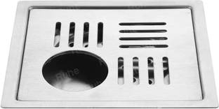 RUHE Floor Stainless Steel Push Down Strainer