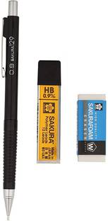 SAKURA Set of Lead Box, Eraser and Cushioning Point 0.9mm Mechanical Pencil