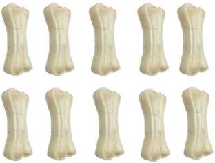 Sid Section 3 Inch 10 Pcs White Digestible Rawhide Pressed Bone Dog Chew For Dogs Dog Chew