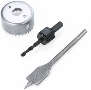 GSK Cut 3pcs Hole Saw Set Door Lock Installation Kit Woodworking Drill Rotary Tool