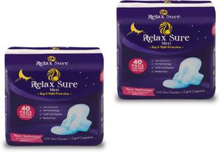 Relax Sure 320 MM Maxi XXL 80 Pads Sanitary Pad