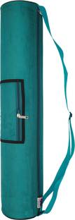 PANCHTATAVA Full Zipper Yoga Mat Bag With Broad Shoulder Strap-Ocean Blue