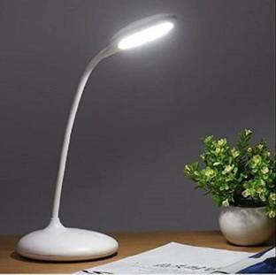 AKR Rechargeable LED Touch On/Off Switch Desk Lamp Children Eye Protection Student Study Reading Dimmer Rechargeable Led Table Lamps USB Charging Touch Dimmer(Desk Lights for Study) Study Lamp ( 31 cm , white ) Study Lamp