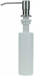 amiciCare Kitchen Soap Dispenser Top Refill Built-in Countertop S.S Steel Dispenser Pump with 360 Degree Rotating Head 300 ml Soap, Sanitizer Stand, Lotion, Shampoo Dispenser