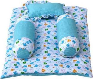 Dolphin52 TBBLUE BABY BED WITH PILLOW BORN BABY BOOSTER BED