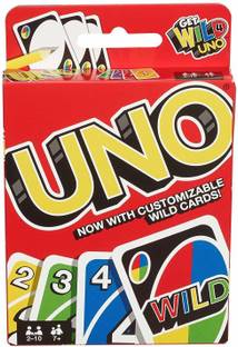 UNO Playing Cards for Kids, Party/Table Fun Games/Playing Cards Game (Pack of 1)
