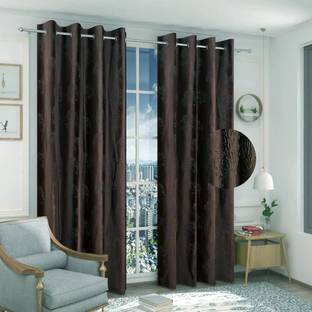 Fabrilia 274 cm (9 ft) Long Door Polyester Room Darkening Curtain (Pack Of 2)