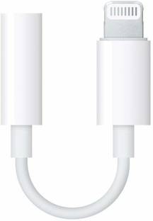 Redbox White Original iPhone audio Converter 3.5 mm Jack Converter Headphone Jack Adapter Connector Support Music Control & Calling Function for iPhone Xs MAX/XR/X/8/7/Plus/6S/6/SE/5S/5C/Pad/for All iOS Devices Phone Converter Phone Converter
