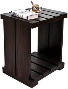 Wood Master Sre Solid Wood Side Table(Finish Color - Dark Walnut Brown, Pre-assembled) Solid Wood Side Table