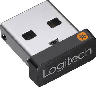Logitech Unifying Receiver for Mouse and Keyboard Works with The Unifying Logo (Orange Star, Connects up to 6 Devices) USB Adapter