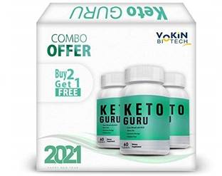 Vokin Biotech Keto Guru Tablets for weight loss 60 Tablets Buy 2 Get 1 Free