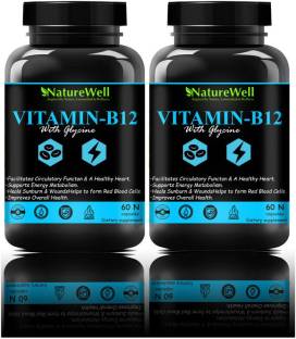 Naturewell Organic B Complex Vitamins B12 and Biotin for Hair and Energy (120N Blue)ultra