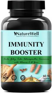 Naturewell Immunity Booster Vitamin C Tablets With Probiotics Supplement (60 capsule)Ultra