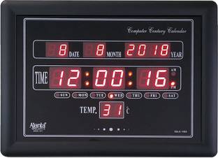AJANTA Digital 32.5 cm X 16 cm Wall Clock