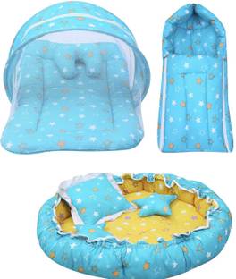 Fareto New Born Baby Daily Essentail Bedding Combo Pack(0-6 Months)(Total Items: 11)