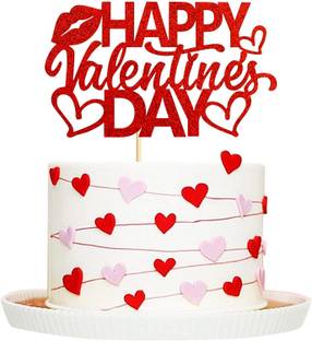 Festiko Happy Valentine's Day Cake Topper