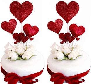 Festiko 2 Kits Valentine’s Day Cake Topper