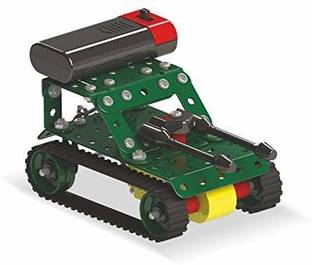 MECHANIX Battle Station Transporter Series, 353 Pieces in The Game, Can Make 5 Different Tanks Models and 1 Truck, Made in India Game, for 8+ Years of Kids