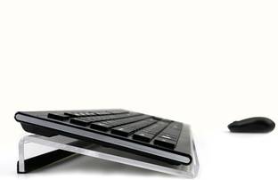 STASTORE Acrylic Keyboard Stand for Office Desk, 4mm Thickness Acrylic Riser Ticker Than Others, Ergonomic Tilted Computer Holder Home Table with Scratch-Free Protection Keyboard Tray